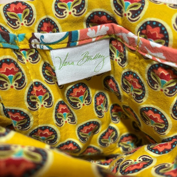 Vera Bradley Yellow and Blue Floral Crossbody Bag - Picture 3 of 4